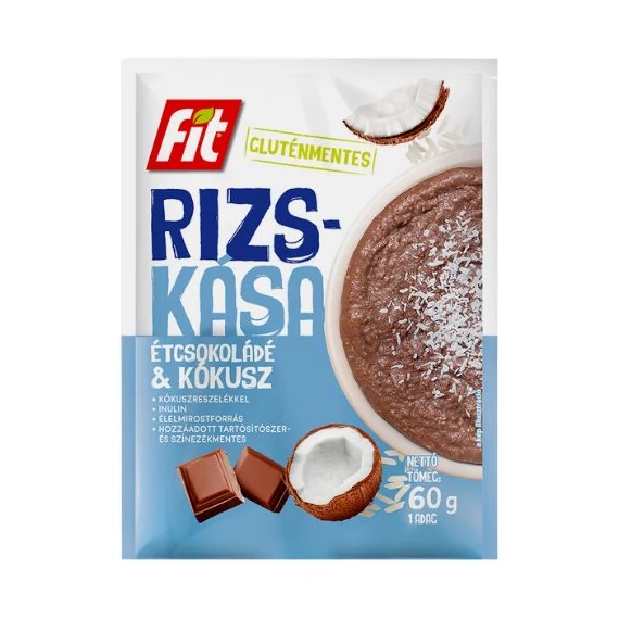 Fit reggeli rizskása étcsokoládé és kókusz 60g