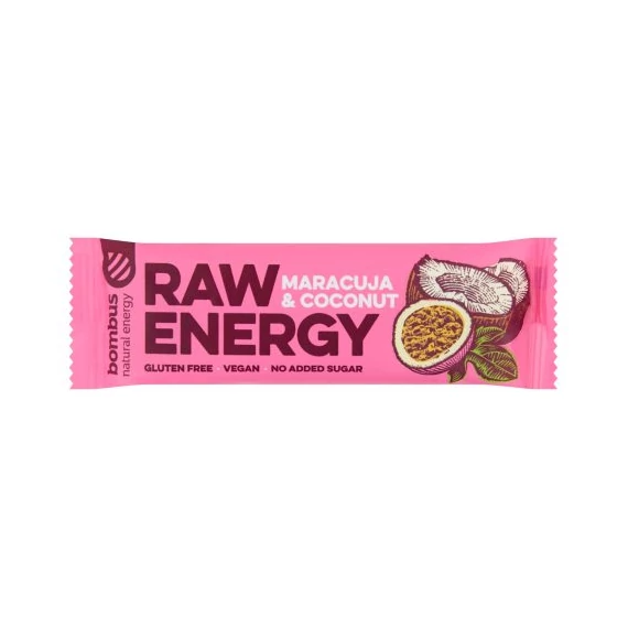 Bombus Raw Energy maracuja és kókusz szelet 50g