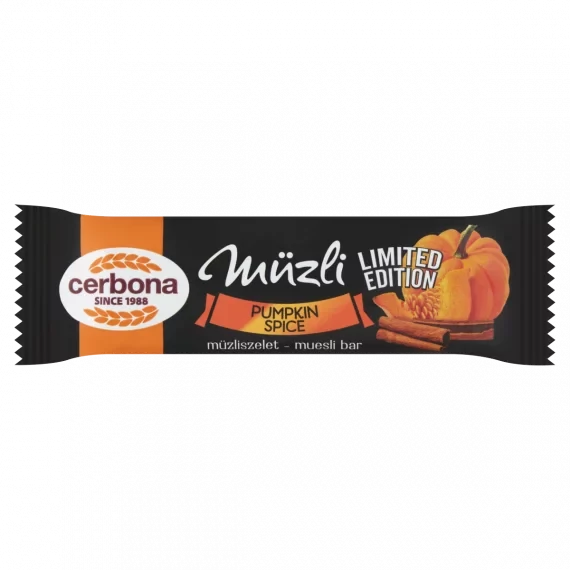 Cerbona müzliszelet sütőtökös-fűszeres 20g