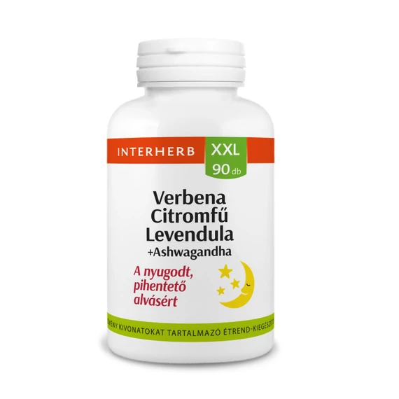 Interherb XXL Verbena citromfű levendula ashwaganda tabl 90x