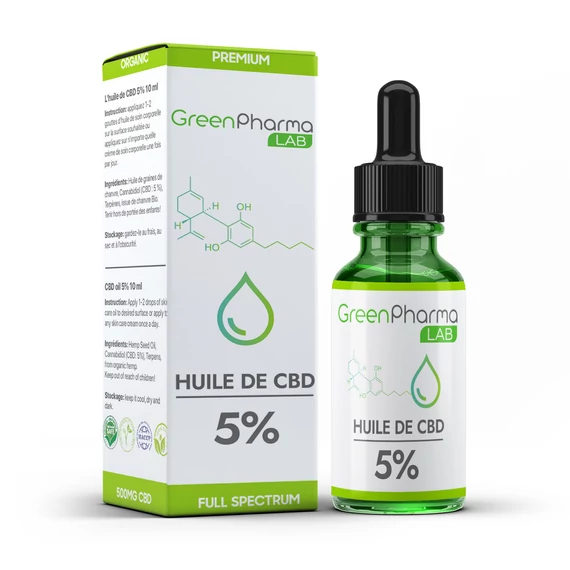 GreenPharma CBD olaj 5% 10ml