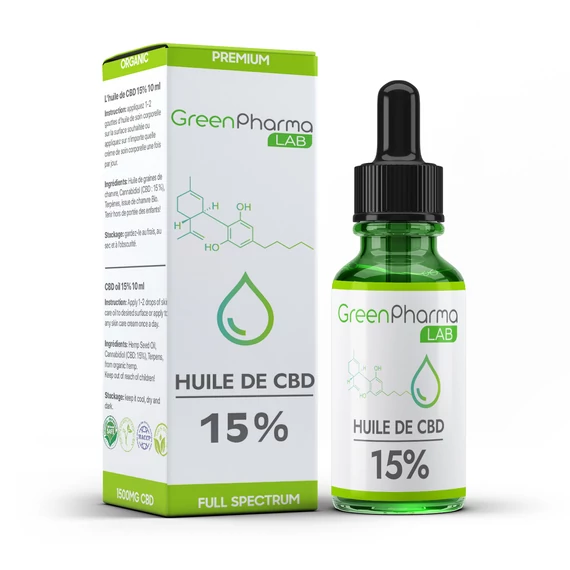 GreenPharma CBD olaj 15% 10ml