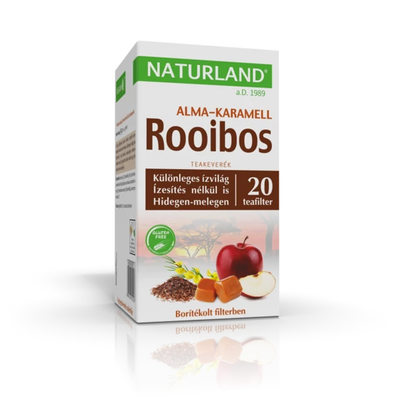 Naturland Rooibos alma-karamell teakeverék filteres 20x