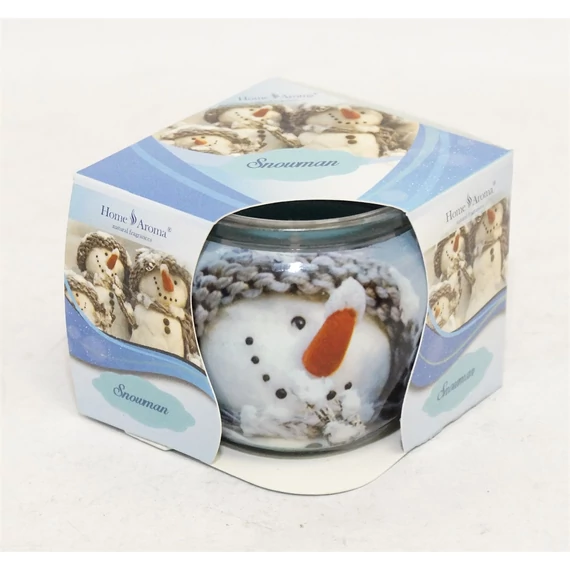 Mécses illatos poharas snowman 1db