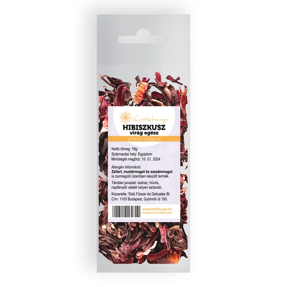 Toldi fűszer hibiszkuszvirág egész 14g