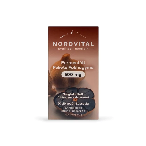 Nordvital fermentált fekete fokhagyma 500mg kapszula 60x