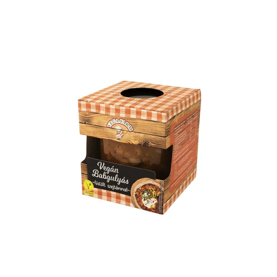 Vega-Farm vegán Babgulyás füstölt szejtánnal 350g
