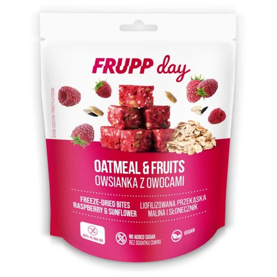Frupp Day zabkockák liofilizált málna&napraforgómag 25g