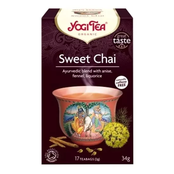 Yogi bio tea ayurveda  sweet chai 17x
