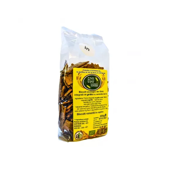Bio tönkölykeksz lenmagos 200g