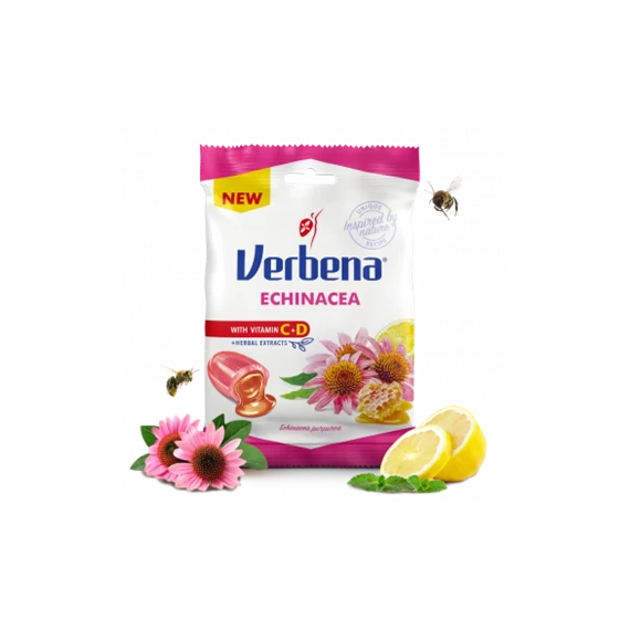 Verbena cukorka echinacea kivonattal 60g