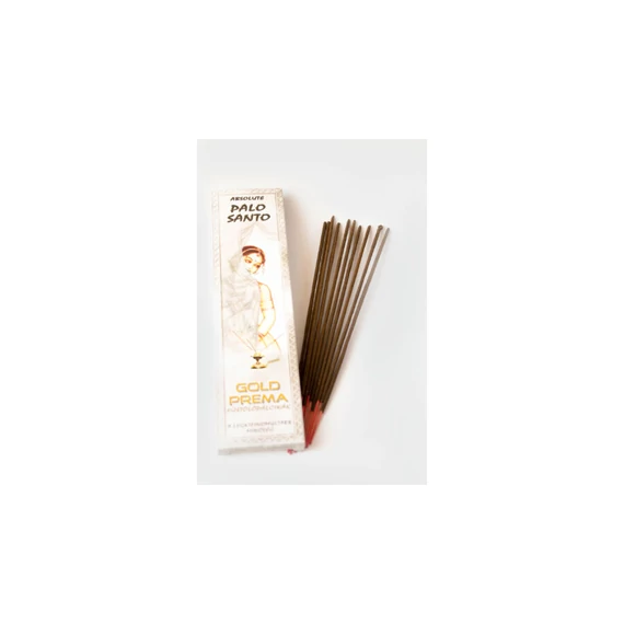 Indiai Füstölő Goloka gold prema Palo Santo 10x