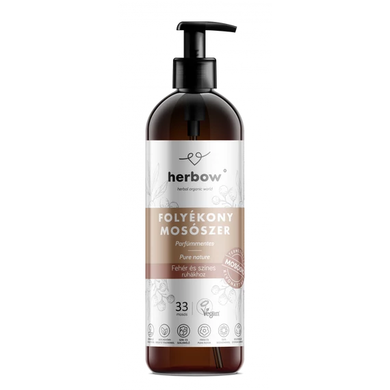 Herbow folyékony mosószer színes ruhákhoz pure nature 1000ml