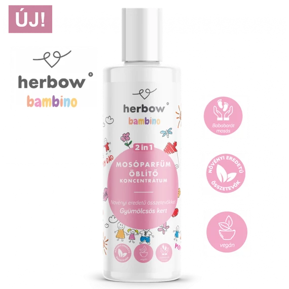 Herbow Bambino 2in1 mosóparfüm-öblítő koncent.gyüm.kert 200ml