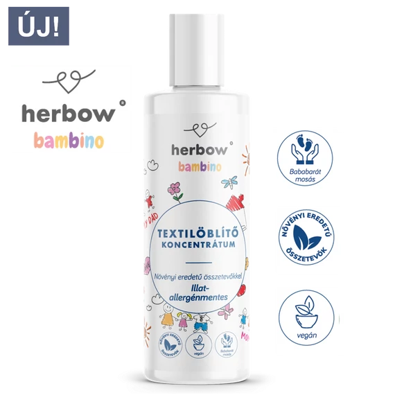 Herbow Bambino 2in1 mosóparfüm-öblítő illatmentes 200ml