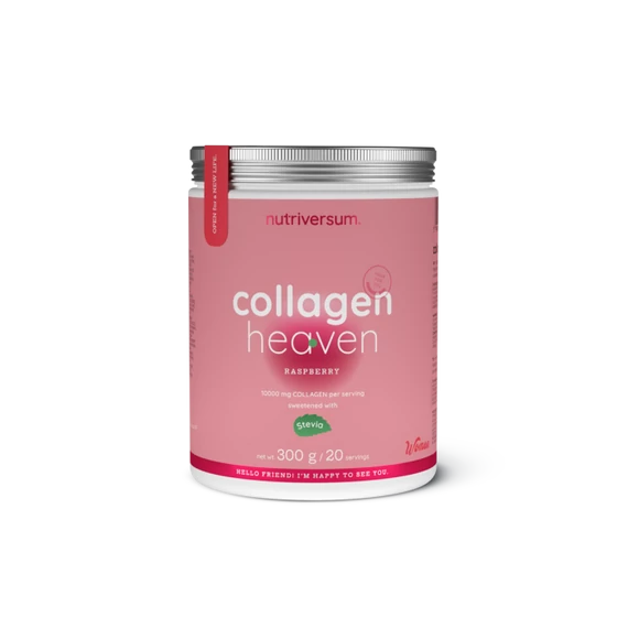 Nutriversum kollagén heaven málna-acai bogyó steviával 300g