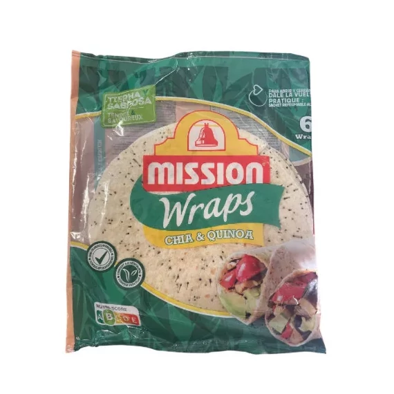 Mission wrap chia és quinoa 6x25cm 370g