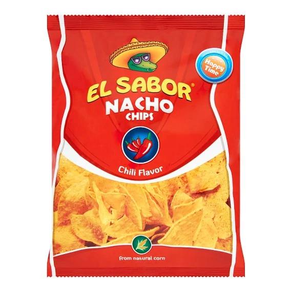 El Sabor nacho chips chilis 100g