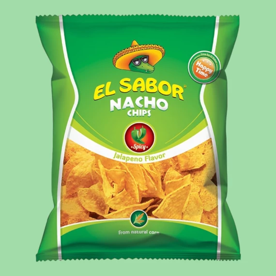 El Sabor nacho chips jalapenos 100g