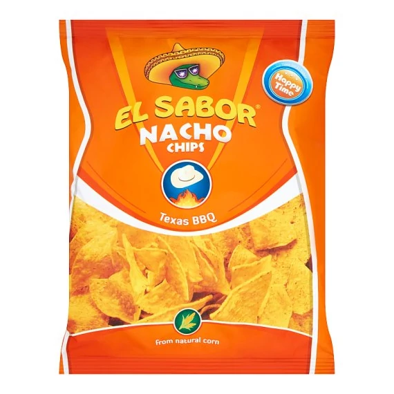 El Sabor nacho chips texas BBQ 100g