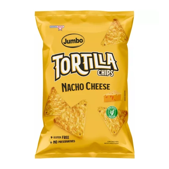 Jumbo tortilla chips nacho cheese gluténmentes 100g