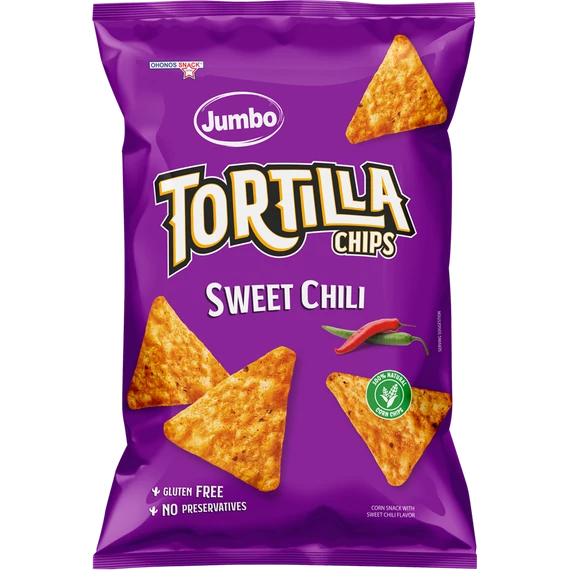 Jumbo tortilla chips sweet chili gluténmentes 100g