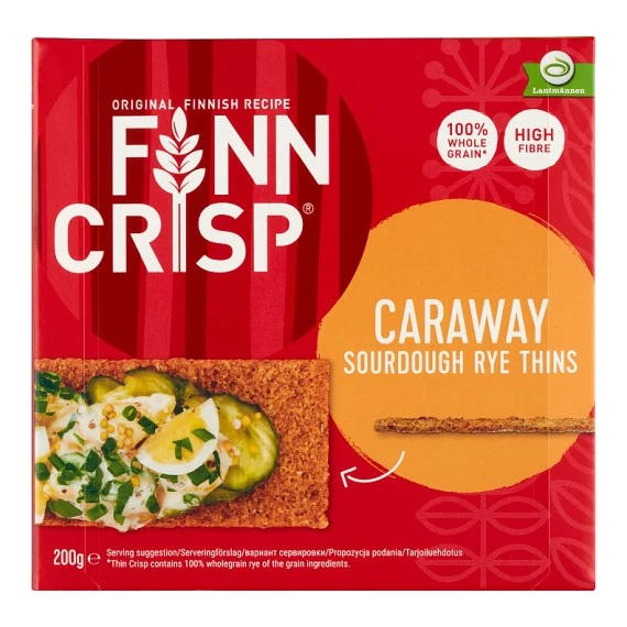 Finn Crisp vékony ropogós kenyér köményes 200g