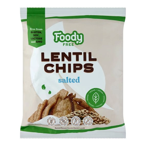 Foody Free gluténmentes lencse chips 50g
