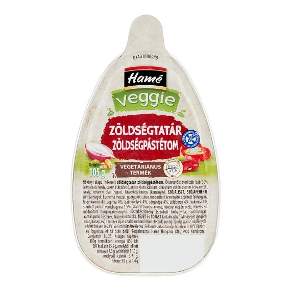 Hamé Veggie zöldségtatár 105g
