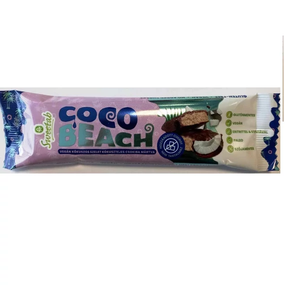 Sweetab kókuszos szelet kókusztejes csokoládéval mártott 35g