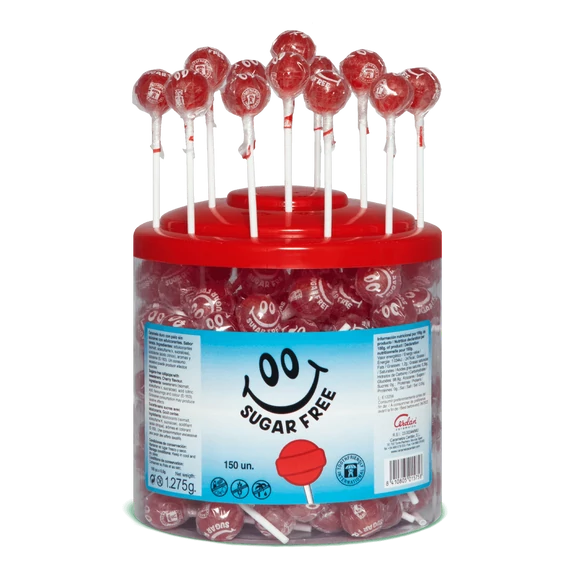 Cerdán cseresznyés cukormentes nyalóka 125x5,6g 1x
