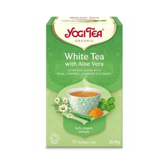 Yogi bio tea Fehér tea Aloe Verával 17x