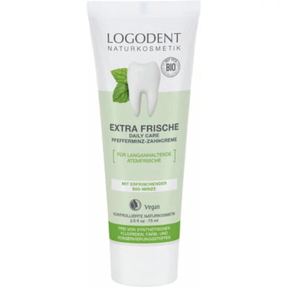 Logodent Extra Fresh Daily care fogkrém bio borsmentával 75ml