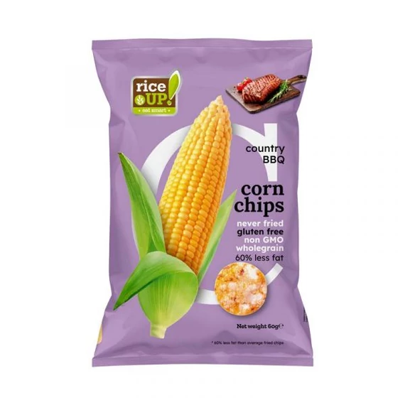 Rice up gluténmentes kukorica chips BBQ ízű 60g
