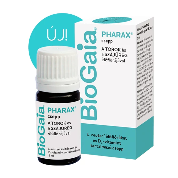 BioGaia Pharax étr.kieg. csepp a torok és a szájüreg élő flórájával 5ml