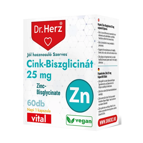 Dr Herz cink-biszglicinát 25mg kapszula 60x