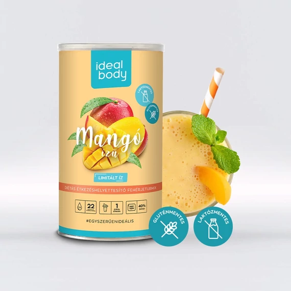 Idealbody Mangó ízű fehérjeturmix 525g