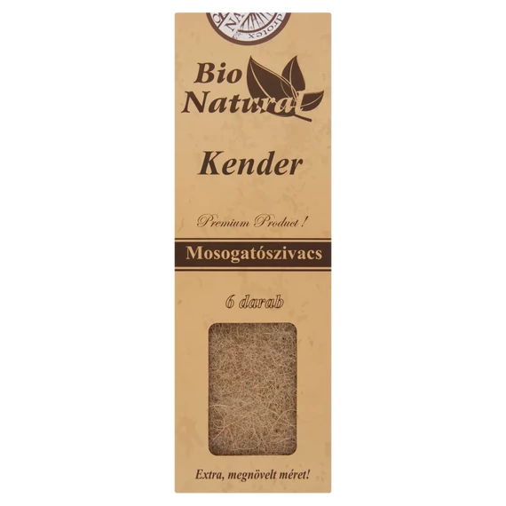 Natural kender mosogatószivacs 6db