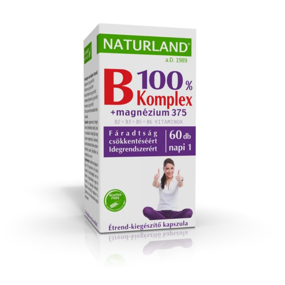 Naturland B komplex+magnézium 375 kapszula 60x