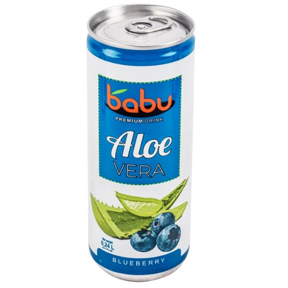 Babu aloe vera ital áfonya ízű 240ml