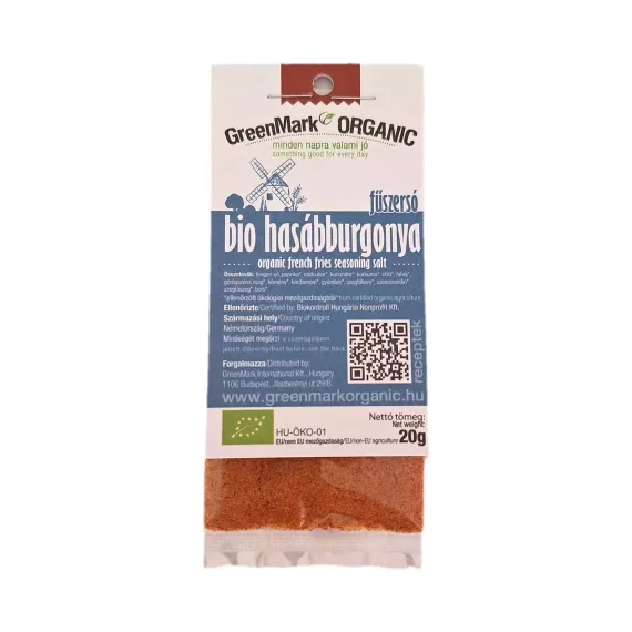 GreenMark bio hasábburgonya fűszersó 20g
