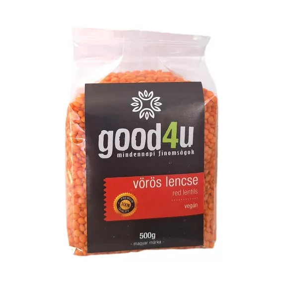GOOD4U vörös lencse 500g