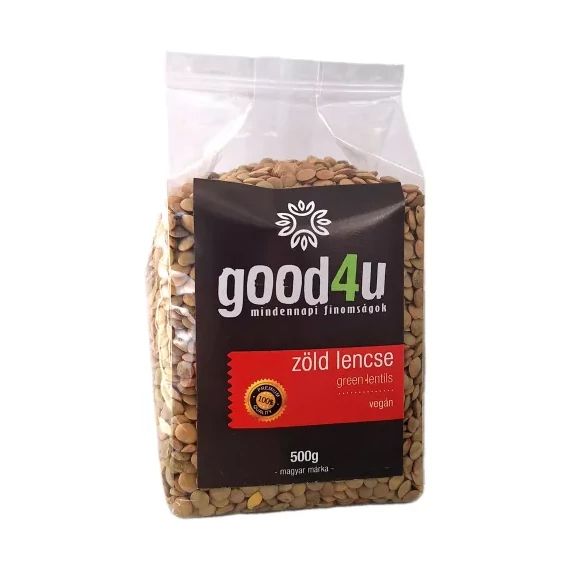 GOOD4U zöld lencse 500g