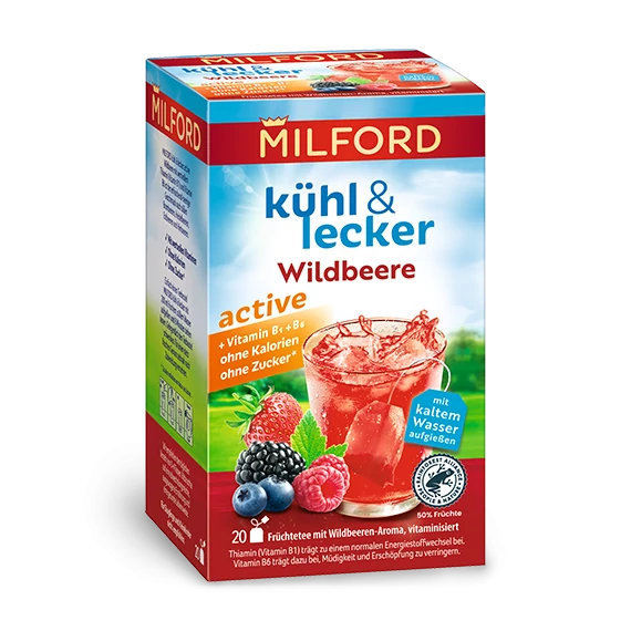 Milford erdei gyümölcs ízű tea hideg teához 20x
