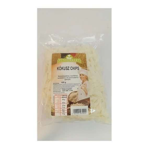 Tündérkert kókusz chips 100g
