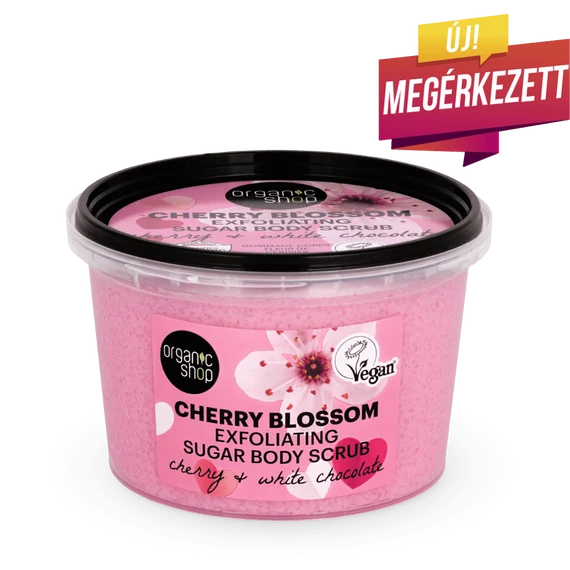 Organic Shop hámlasztó testradír cseresznye+fehér csoki 250ml