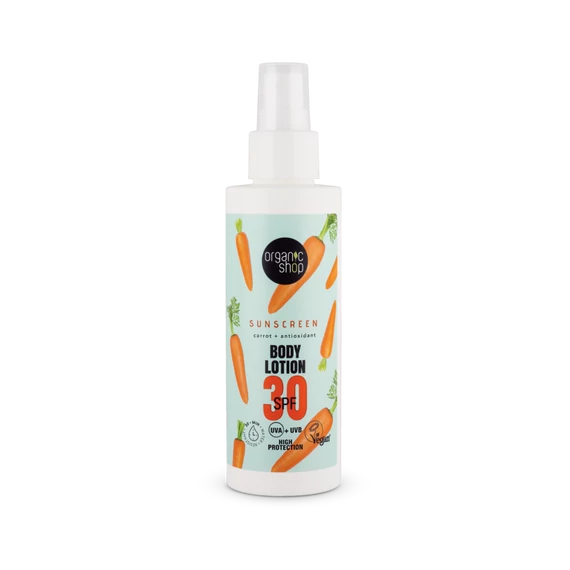 Organic Shop SPF30 testápoló sárgarépával 150ml