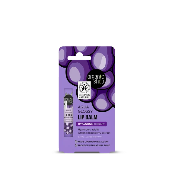 Organic Shop ajakbalzsam hialuronsav&bio szederkivonat 10ml