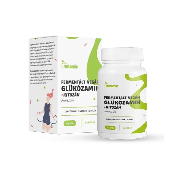 Netamin Fermentált vegán Glükozamin + Kitozan kapszula 90x