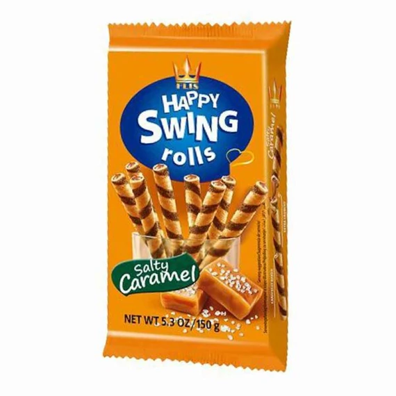 Happy Swing-Sós-karamellás ízű ostyarúd 150g